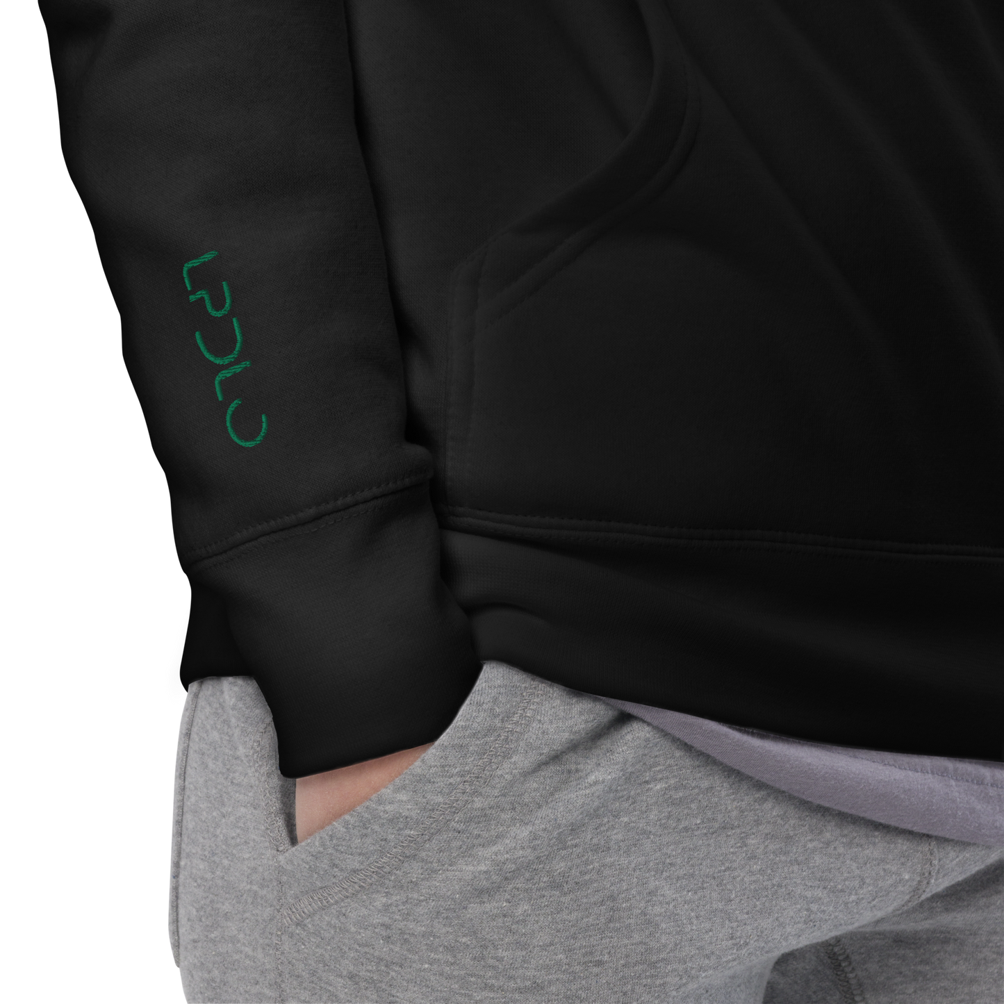 Sweat à Capuche LPDLO Logo Green Kelly ⚤