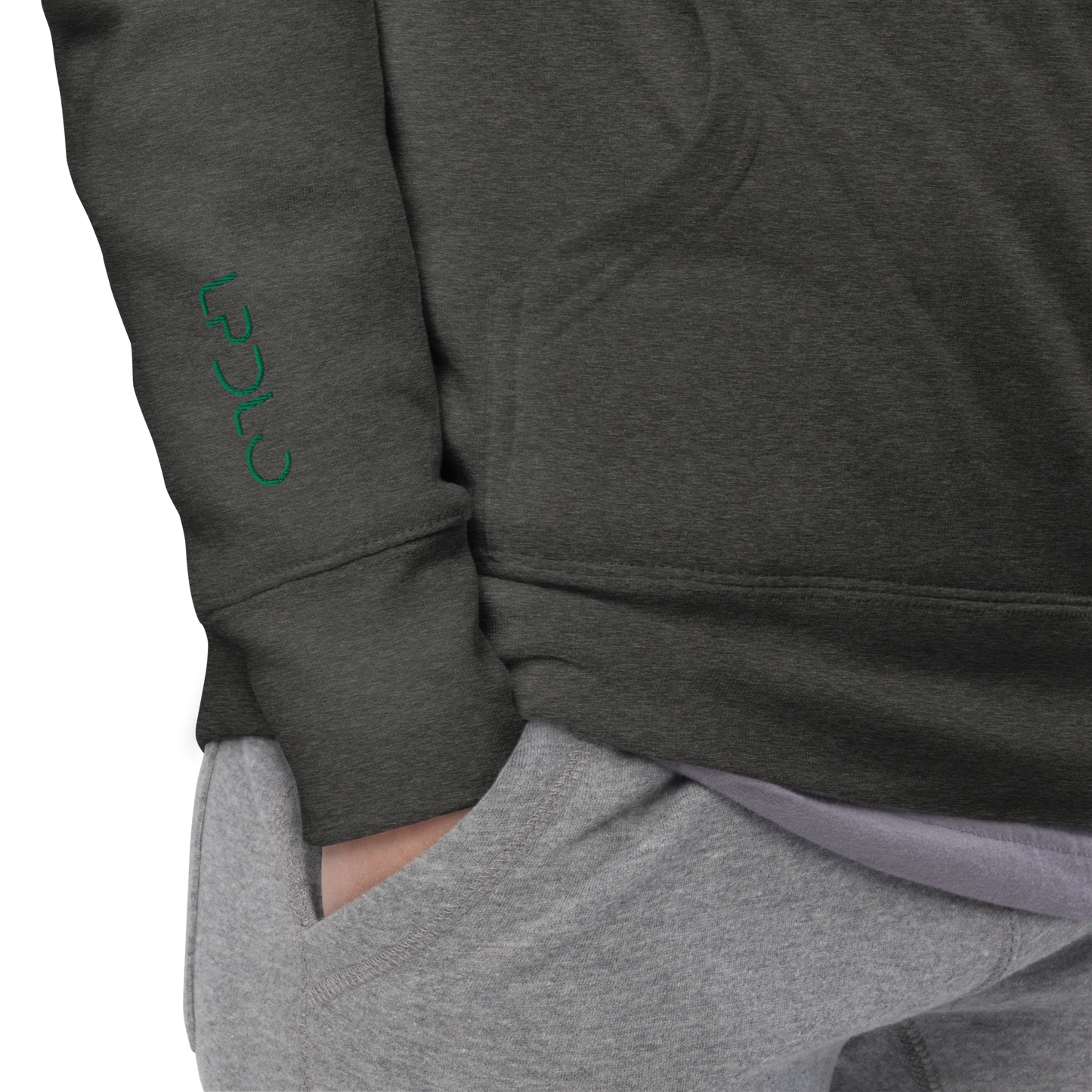 Sweat à Capuche LPDLO Logo Green Kelly ⚤