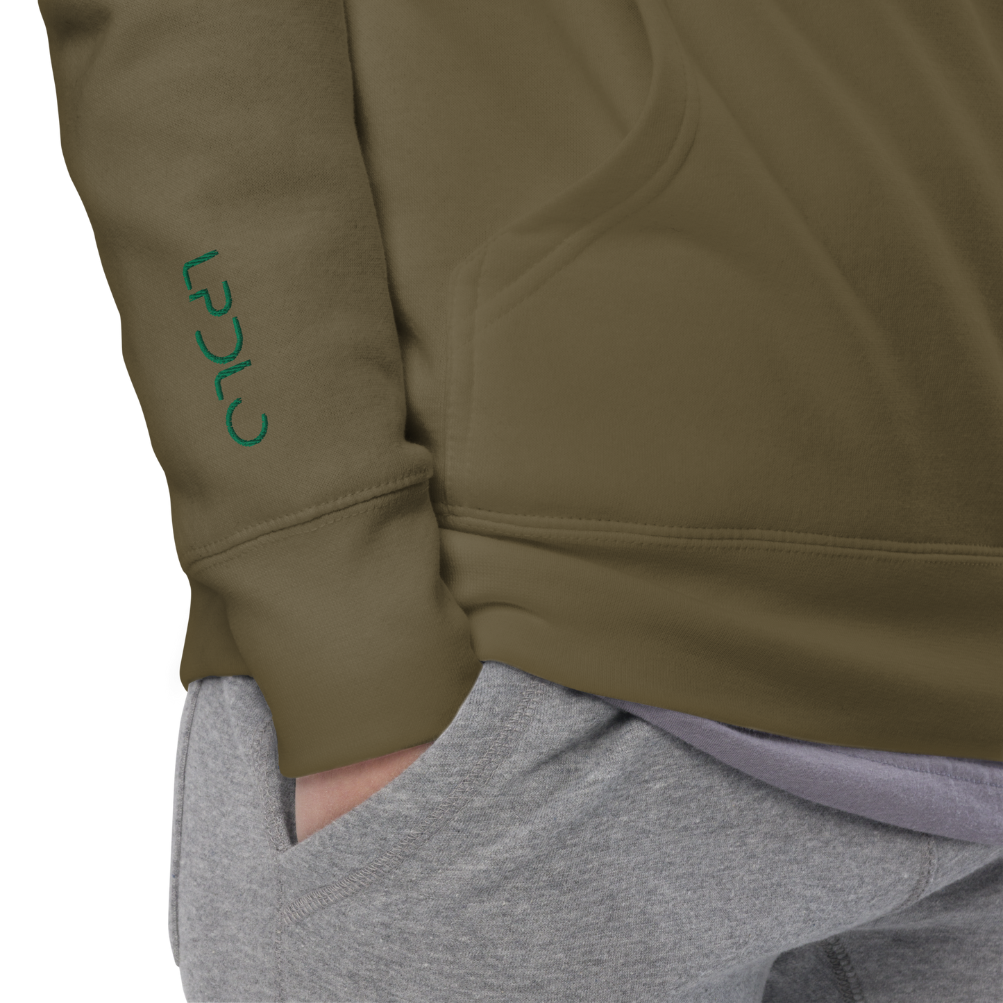 Sweat à Capuche LPDLO Logo Green Kelly ⚤